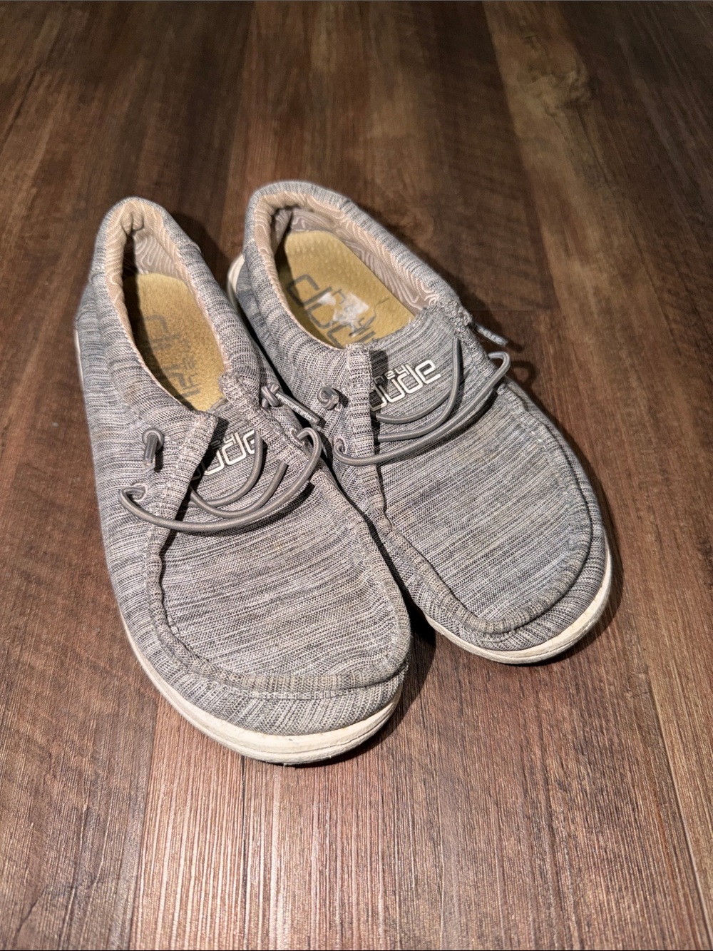 Kids Hey Dudes Wally Shoes Gray size 13